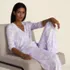 Women's Pointelle Long Sleeve Sleep Cardigan, alternative image
