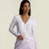 Women's Pointelle Long Sleeve Sleep Cardigan, Front