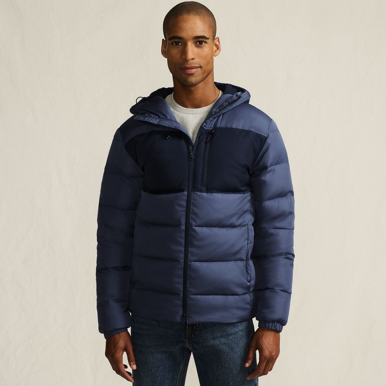 Men's Brushed Heritage Max 600 Down Puffer Hooded Jacket