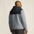 Men's Sweater Fleece Mixed Media Full Zip Jacket, Back