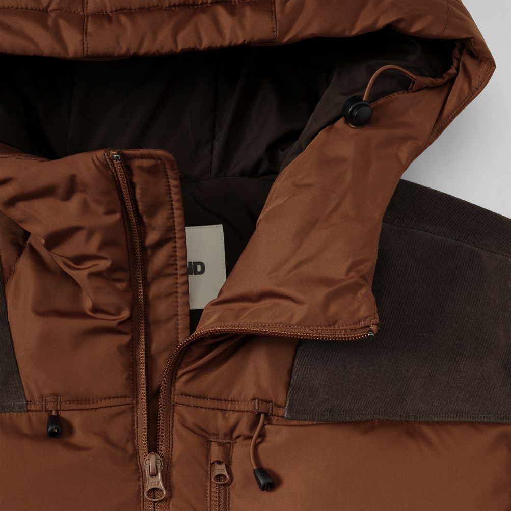 Men's Corduroy Max 600 Down Puffer Hooded Jacket | Lands' End