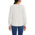 Women's Lightweight Jersey Lace Mix Long Sleeve Pintuck Top, Back