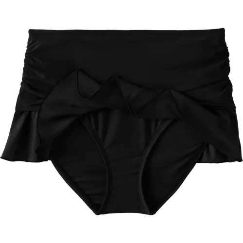 Women's Ruffle Midwaist Skirted Bikini Bottoms, alternative image