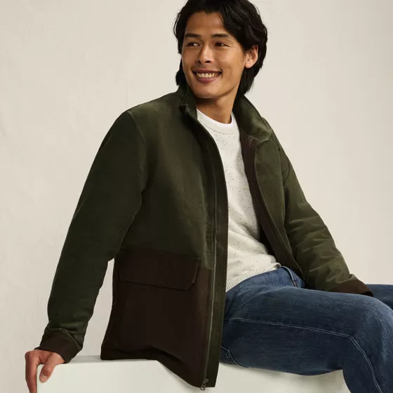 Men's Mixed Media Cord Jacket - primary