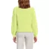 Women's Eyelash Fuzzy Pointelle Puff Sleeve Sweater, Back