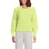 Women's Eyelash Fuzzy Pointelle Puff Sleeve Sweater, Front