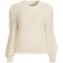 Women's Eyelash Fuzzy Pointelle Puff Sleeve Sweater, Front