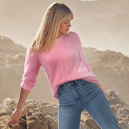 Women's Pink Sweaters | Lands' End