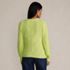 Women's Eyelash Fuzzy Pointelle Puff Sleeve Sweater, Back