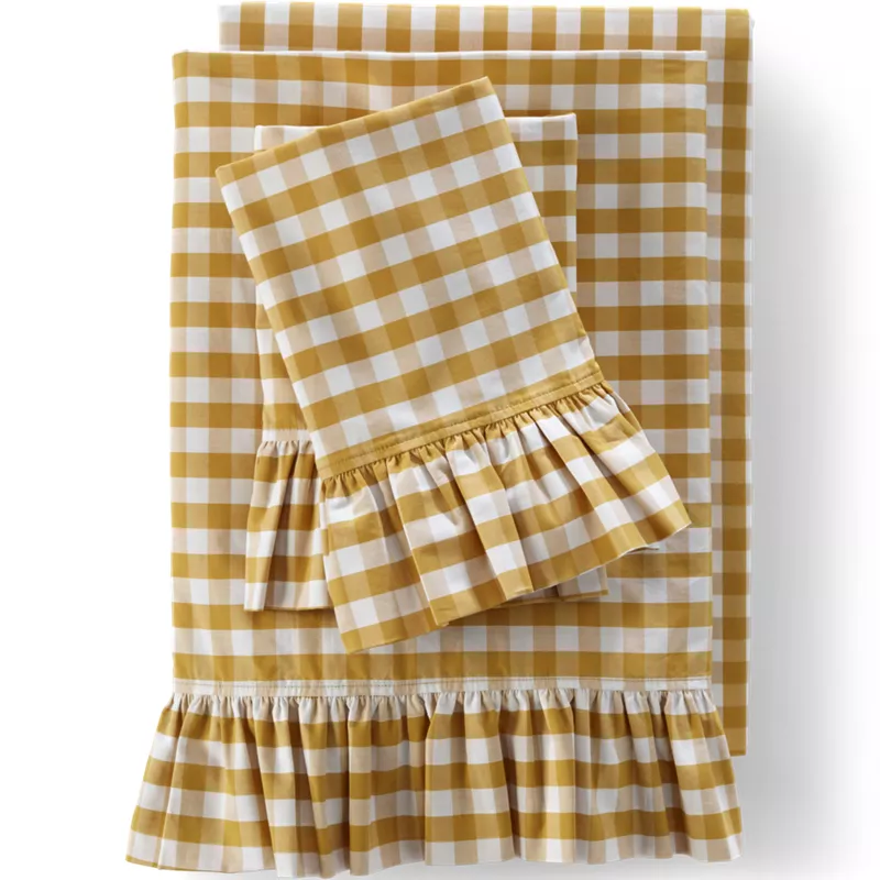 Ruffle Bed Sheet Set, Front
