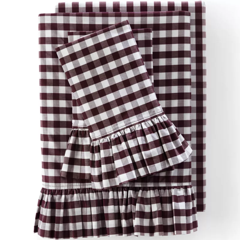 Ruffle Bed Sheet Set, Front