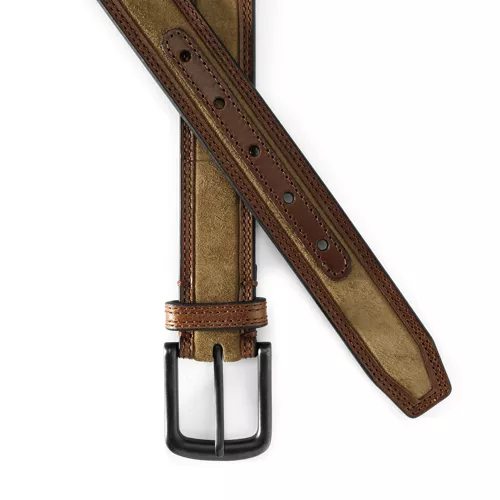 Men's Rugged Leather Belt, alternative image