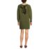 Women's Fuzzy Bow Back Mini Sweater Dress, Back