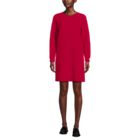 Women's Fuzzy Bow Back Mini Sweater Dress