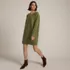 Women's Fuzzy Bow Back Mini Sweater Dress, alternative image