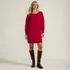 Women's Fuzzy Bow Back Mini Sweater Dress, alternative image