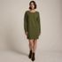 Women's Fuzzy Bow Back Mini Sweater Dress, Front