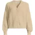 Women's Fuzzy Eyelash Cable Cardigan Sweater, Front