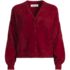 Women's Fuzzy Eyelash Cable Cardigan Sweater, Front