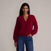 Women's Fuzzy Eyelash Cable Cardigan Sweater