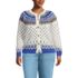 Women's Plus Size Lofty Birdseye Fair Isle Cardigan Sweater, Front