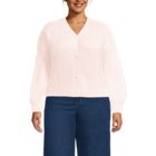 Women's Fuzzy Eyelash Cable Cardigan Sweater