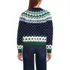 Women's Lofty Birdseye Fair Isle Cardigan Sweater, Back
