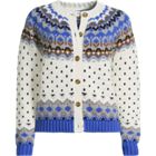Women's Lofty Birdseye Fair Isle Cardigan Sweater