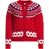 Women's Lofty Birdseye Fair Isle Cardigan Sweater, Front