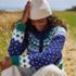 Women's Lofty Birdseye Fair Isle Cardigan Sweater, alternative image