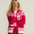 Women's Lofty Birdseye Fair Isle Cardigan Sweater, alternative image