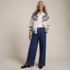 Women's Lofty Birdseye Fair Isle Cardigan Sweater, alternative image