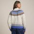 Women's Lofty Birdseye Fair Isle Cardigan Sweater, Back
