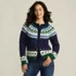 Women's Lofty Birdseye Fair Isle Cardigan Sweater