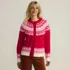 Women's Lofty Birdseye Fair Isle Cardigan Sweater, Front