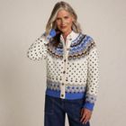 Women's Lofty Birdseye Fair Isle Cardigan Sweater