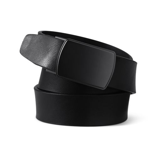 FIT SLIDE BELT REGULAR XXL 3cm幅　ブラック Men's Leather Adjustable Slide Belt | Lands' End
