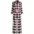Women's Flannel 2 Piece Pajama Set - Long Sleeve Shirt and Pants, Front