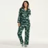 Women's Flannel 2 Piece Pajama Set - Long Sleeve Shirt and Pants, alternative image
