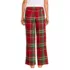 Women's Flannel Wide Leg Sleep Pants, Back