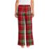 Women's Flannel Wide Leg Sleep Pants, Back