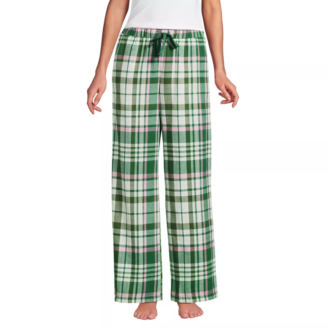 Women's Flannel Wide Leg Sleep Pants