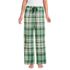 Women's Flannel Wide Leg Sleep Pants, Front