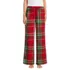 Women's Flannel Wide Leg Sleep Pants, Front