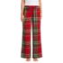Women's Flannel Wide Leg Sleep Pants, Front
