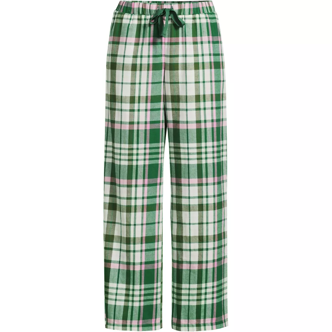 Women's Flannel Wide Leg Sleep Pants
