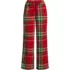 Women's Flannel Wide Leg Sleep Pants, Front