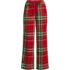 Women's Flannel Wide Leg Sleep Pants, Front