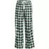 Women's Flannel Wide Leg Sleep Pants, Front