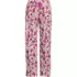 Women's Flannel Wide Leg Sleep Pants, Front